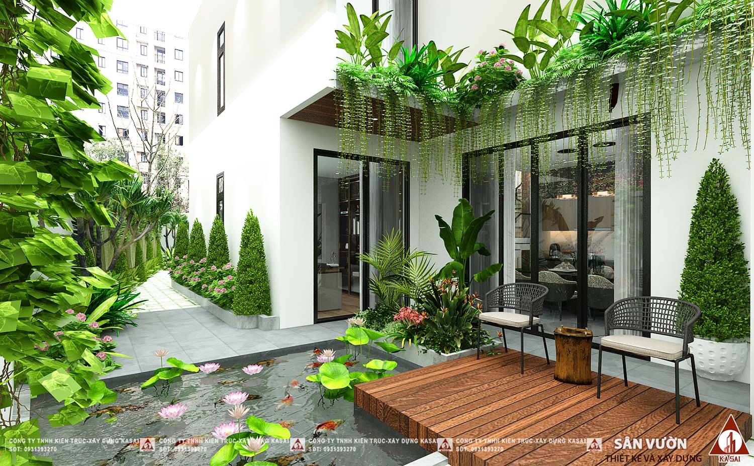 Thiết kế lối đi bên hông nhà