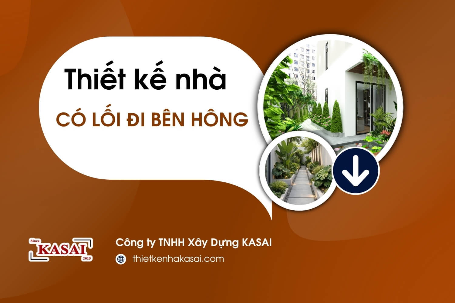 Thiết kế lối đi bên hông nhà