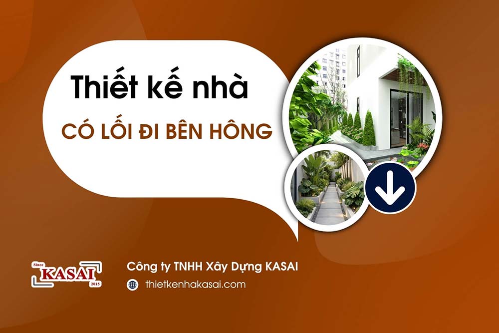 Thiết kế lối đi bên hông nhà