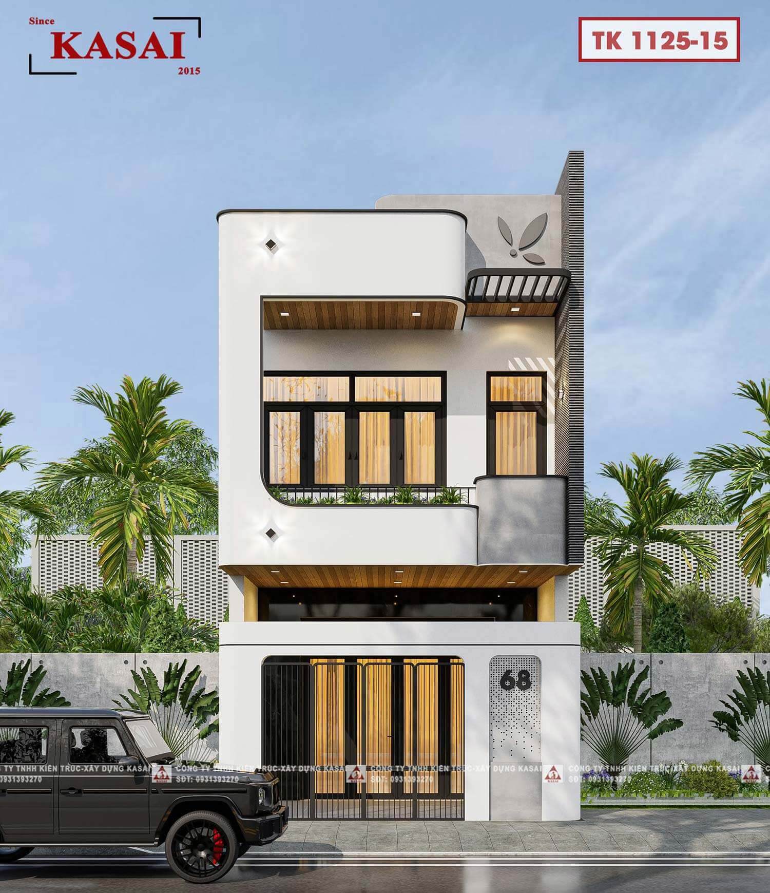 Nhà 2 tầng 5x16m