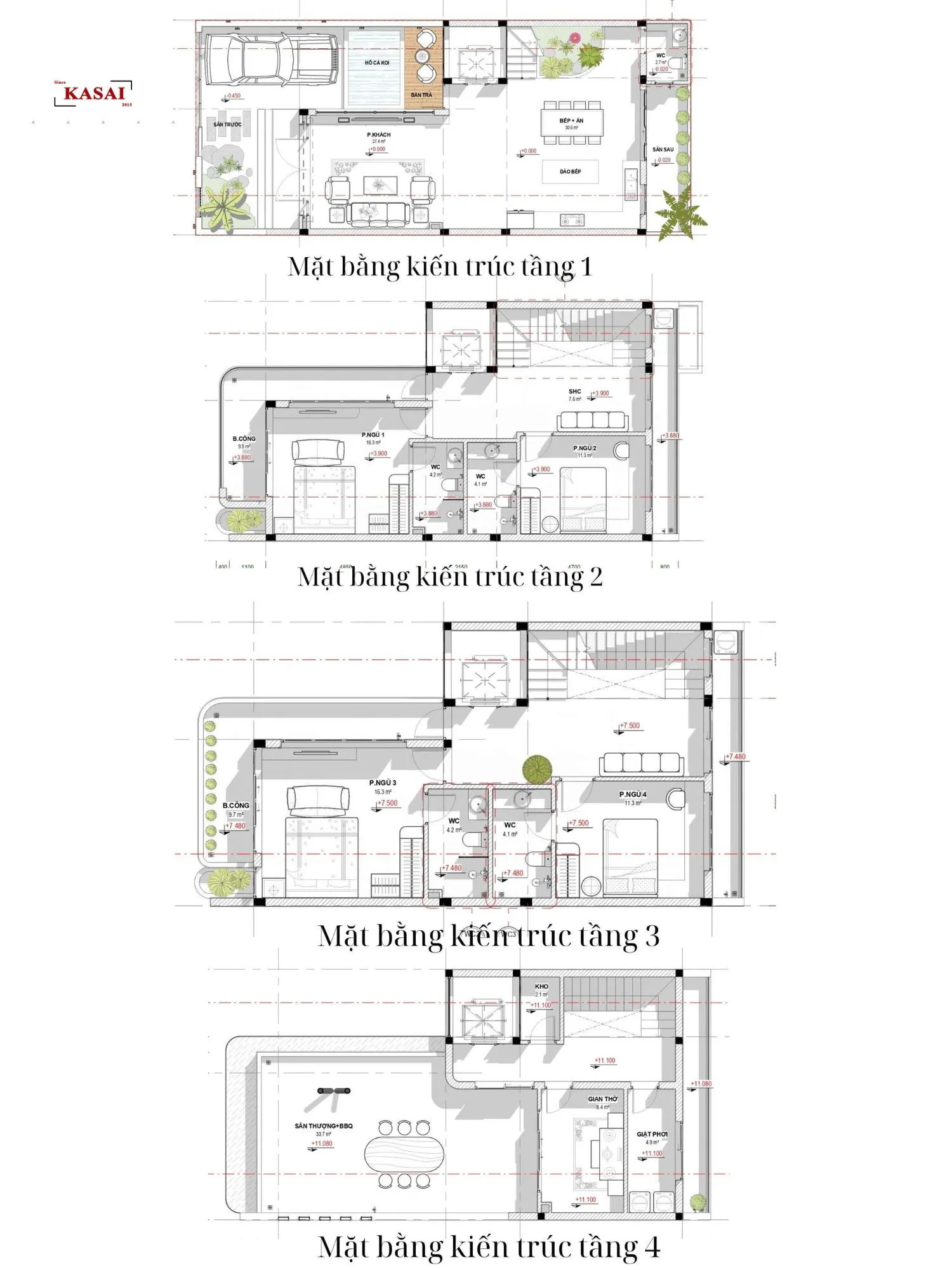 Bản vẽ thiết kế nhà 8x20m