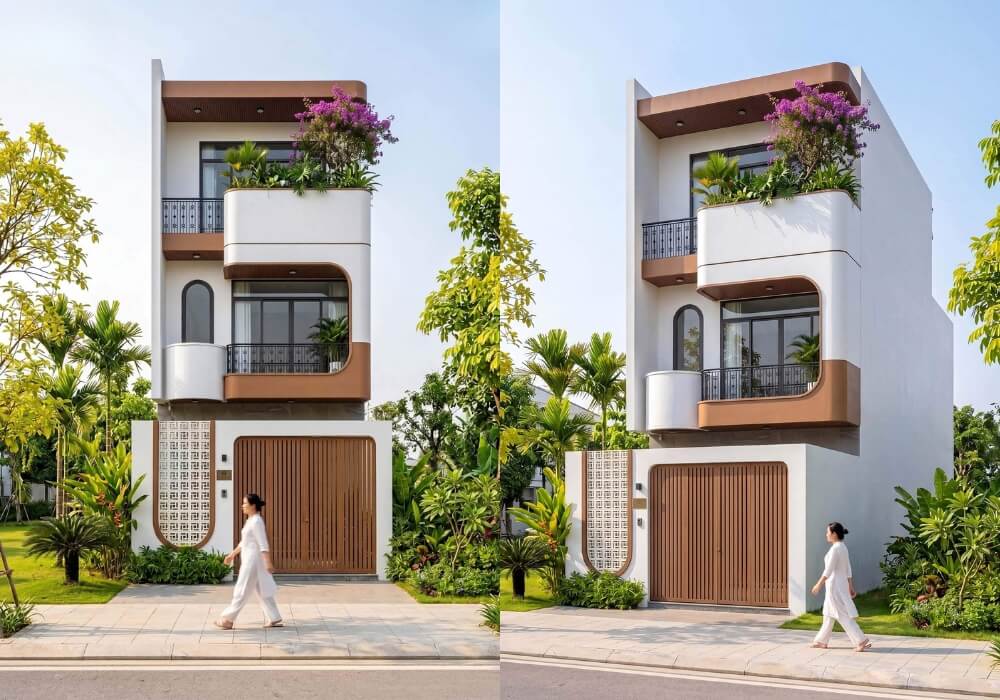 Nhà 3 tầng 3 phòng ngủ đẹp mê mẩn vương vấn không thôi
