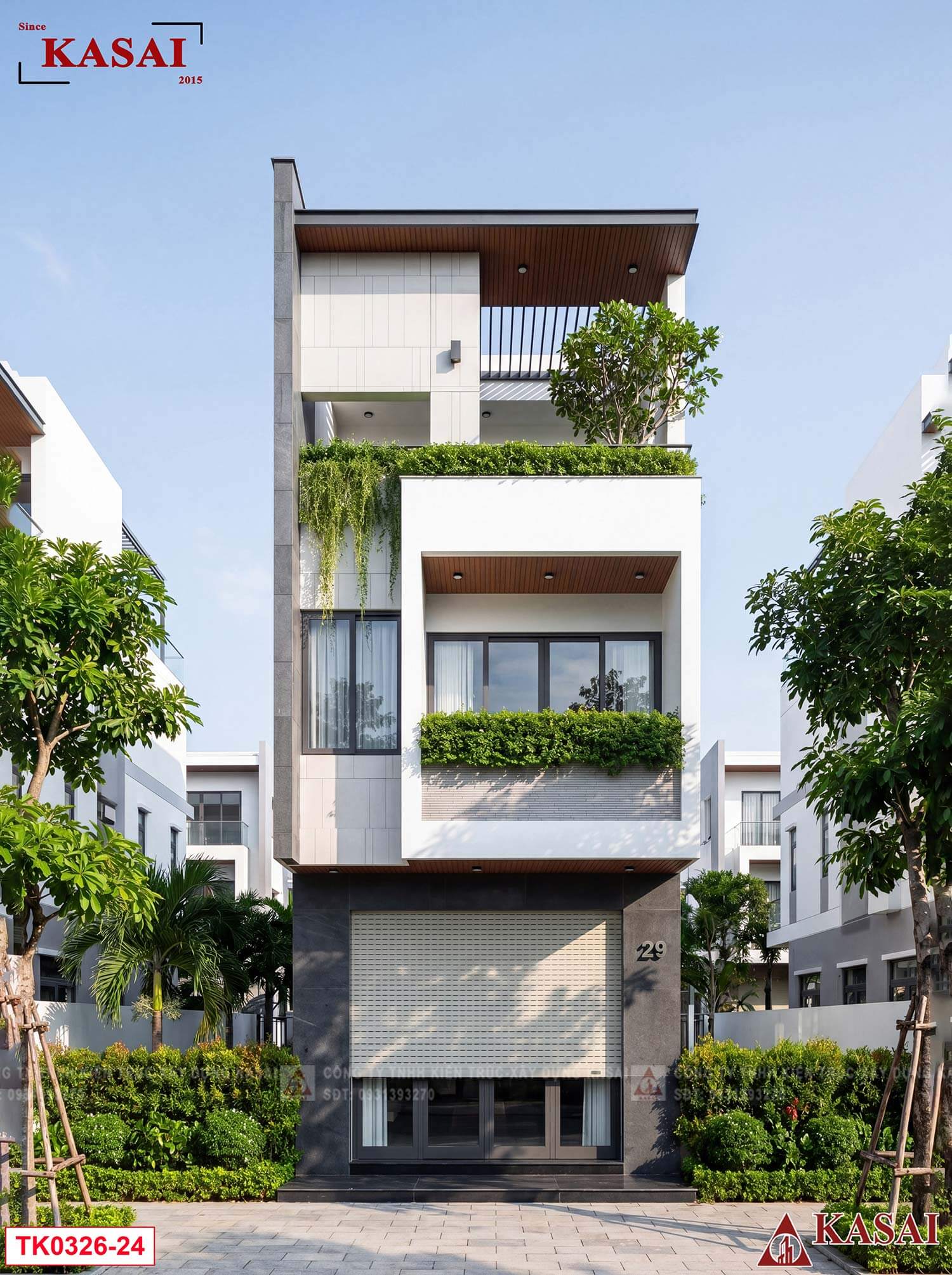 Nhà hiện đại tối giản 3 tầng