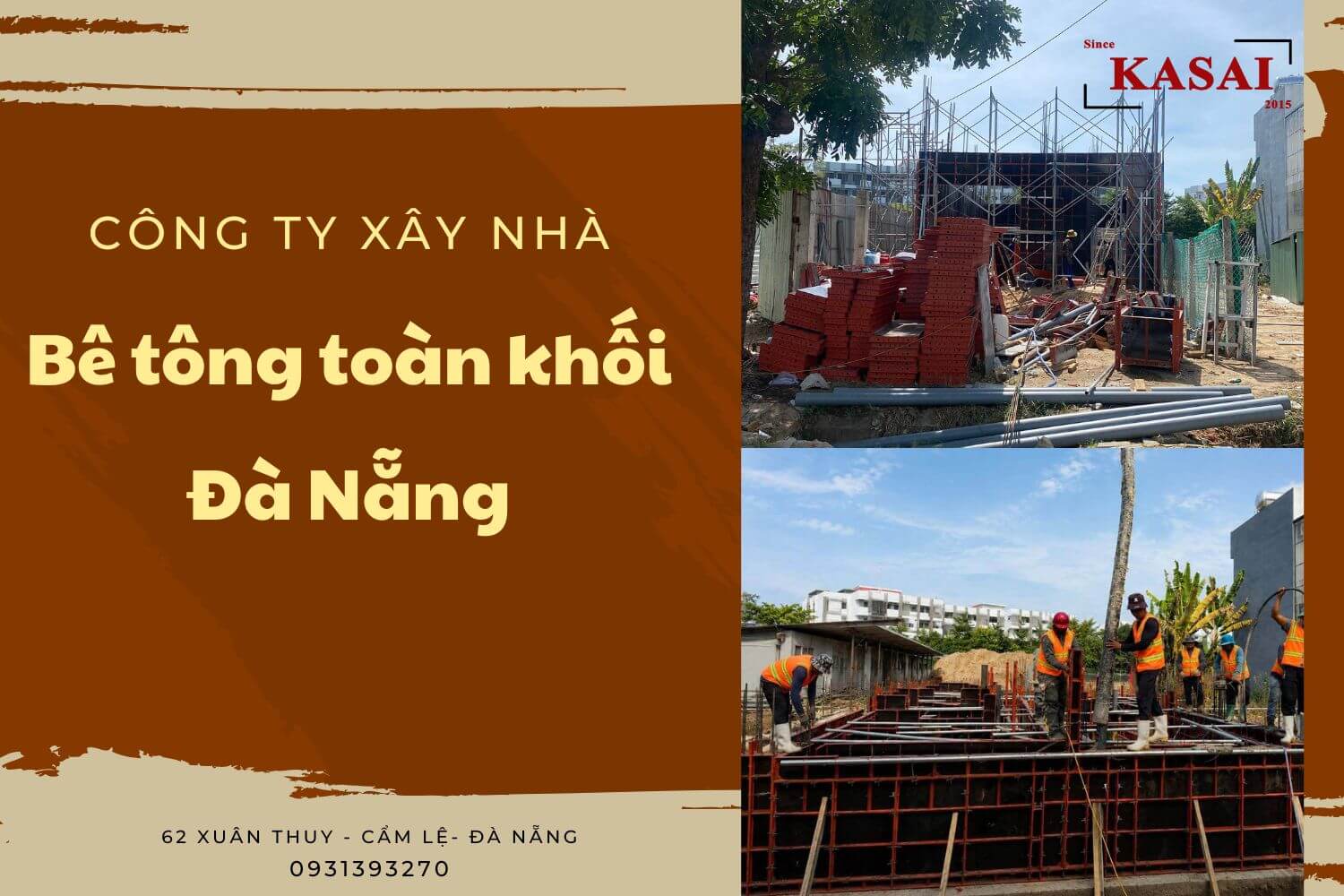 Công ty xây nhà bê tông toàn khối Đà Nẵng