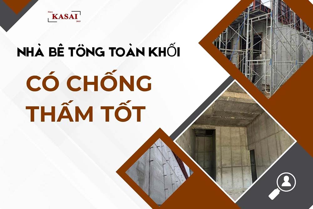 Nhà bê tông toàn khối có chống thấm tốt