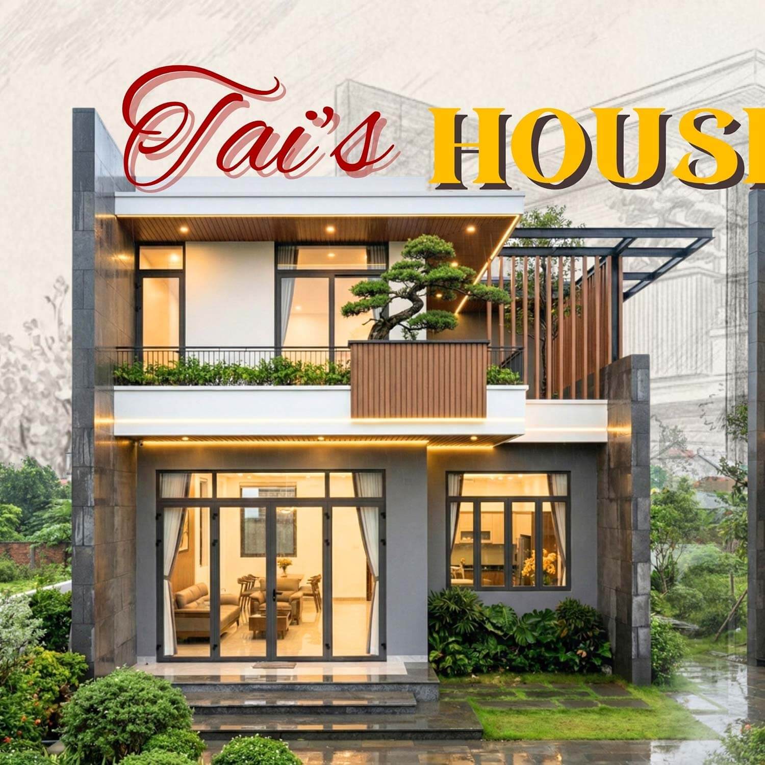 Nhà 2 tầng 8x10 biệt thự đẹp