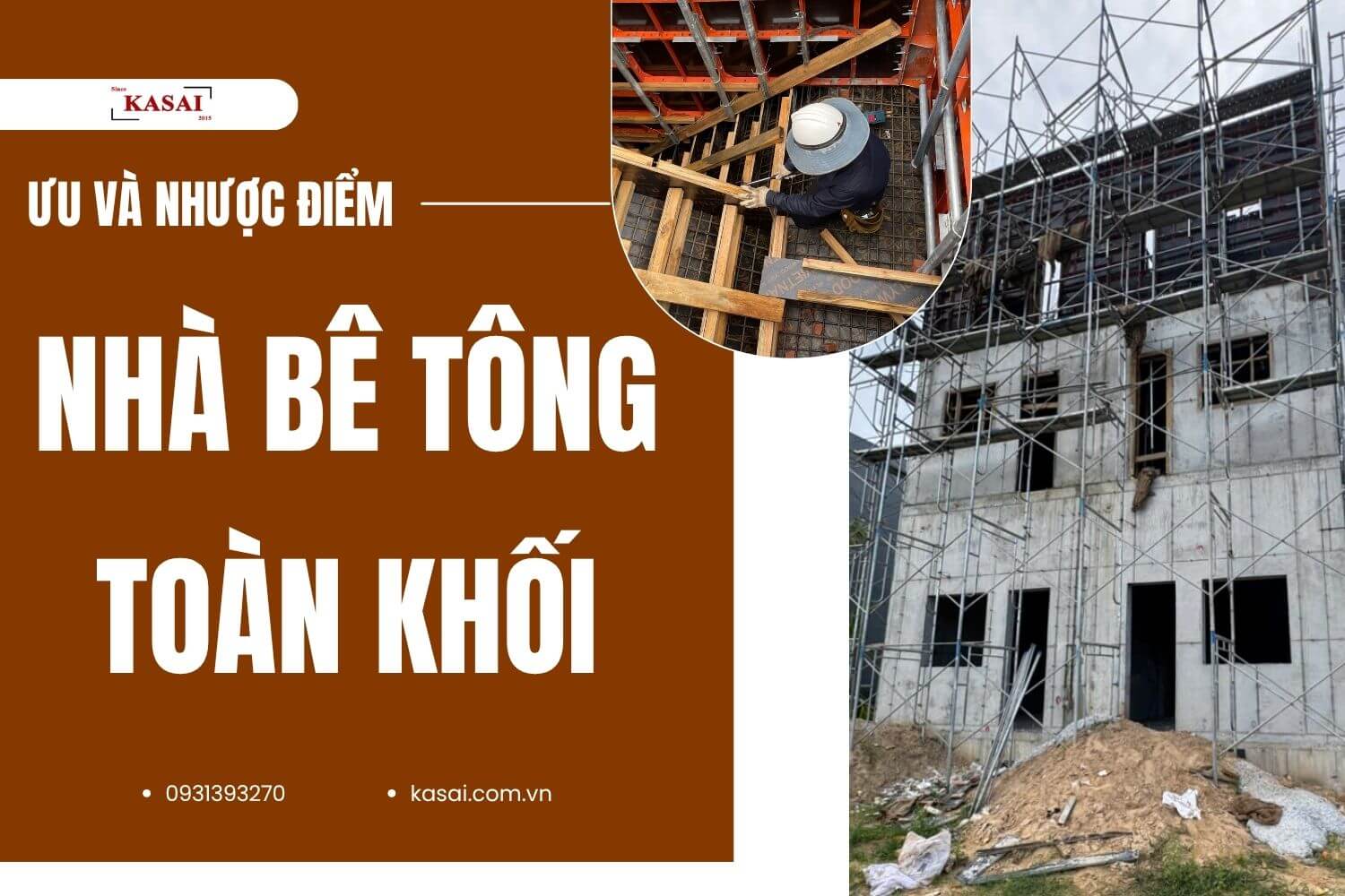 Ưu và nhược điểm nhà bê tông nguyên khối