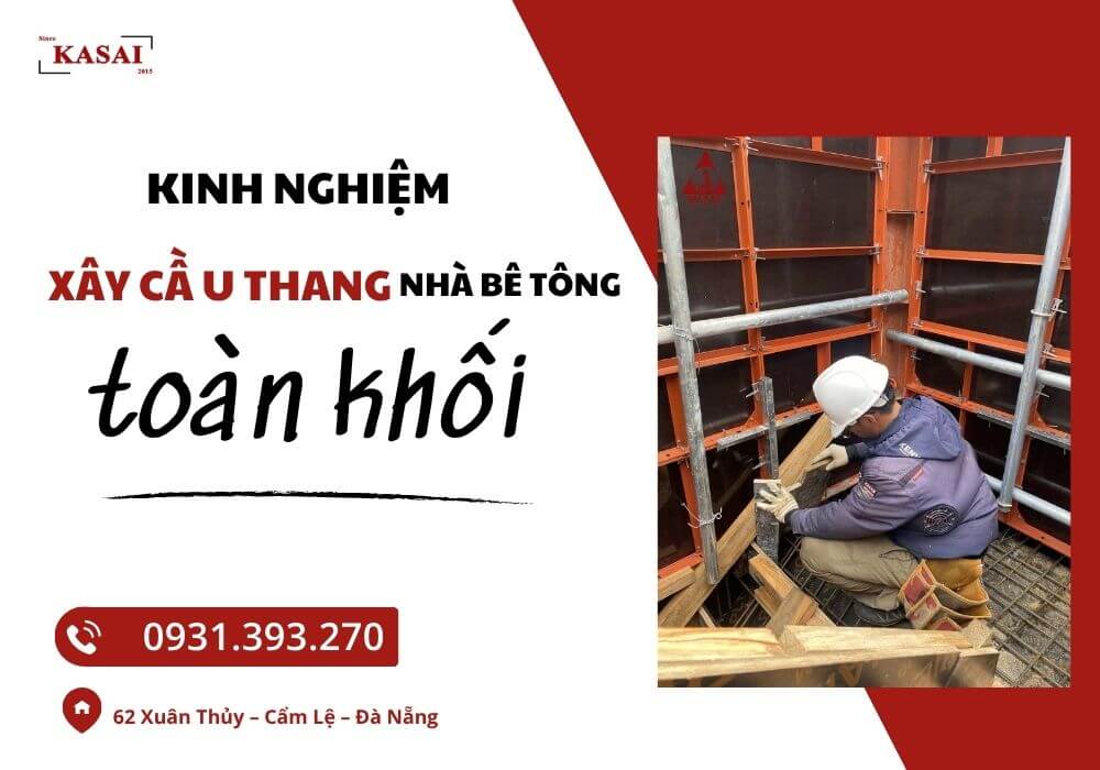 Kinh nghiệm xây cầu thang nhà bê tông toàn khối