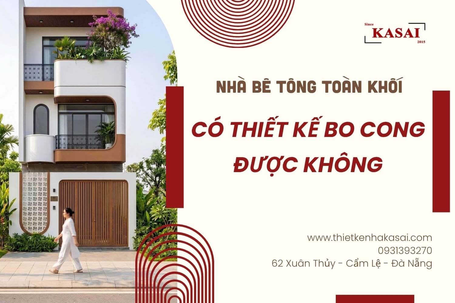Nhà bê tông toàn khối có thiết kế bo cong được không?