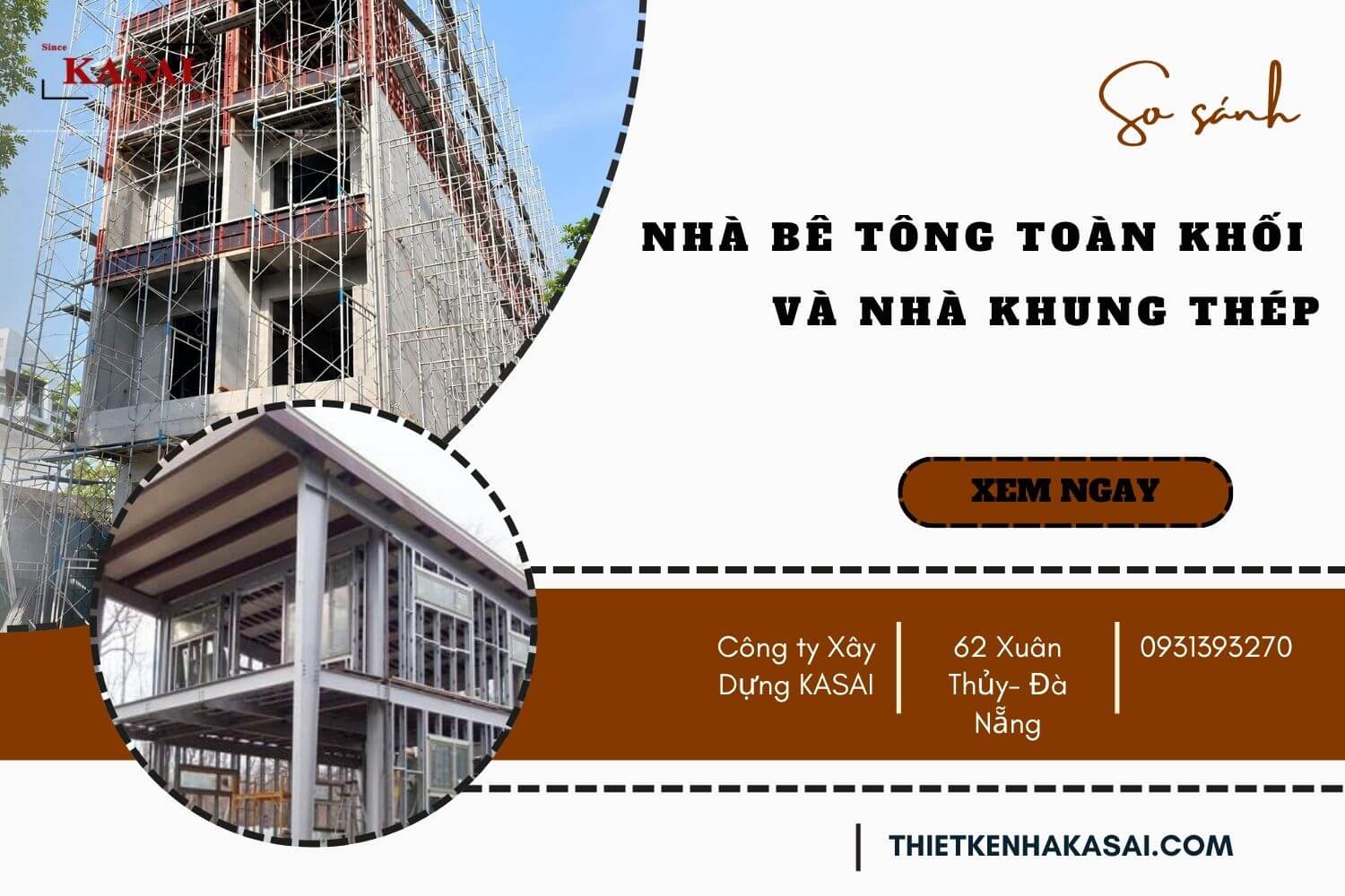 Nhà bê tông toàn khố và nhà khung thép