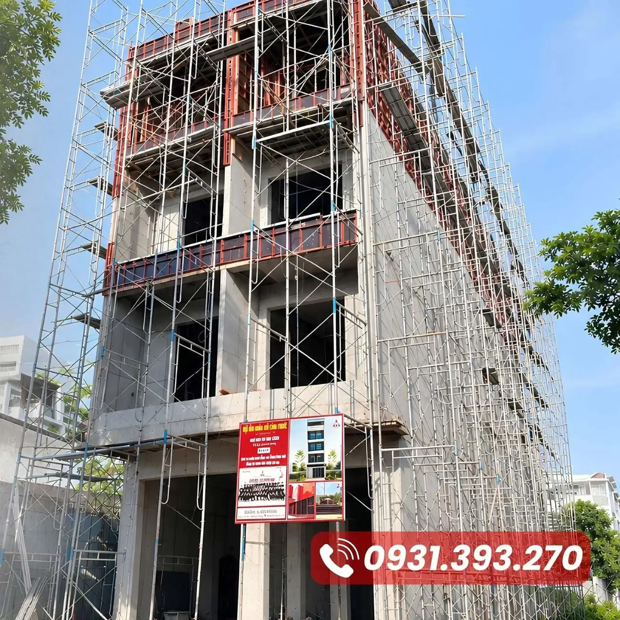 Nhà bê tông toàn khối xây nhanh hơn nhà gạch