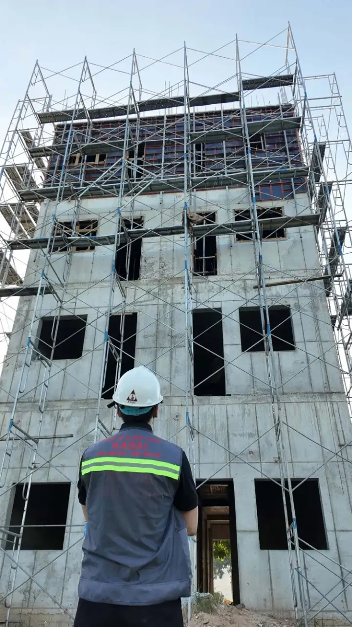 Nhà bê tông toàn khối xây nhanh hơn nhà gạch