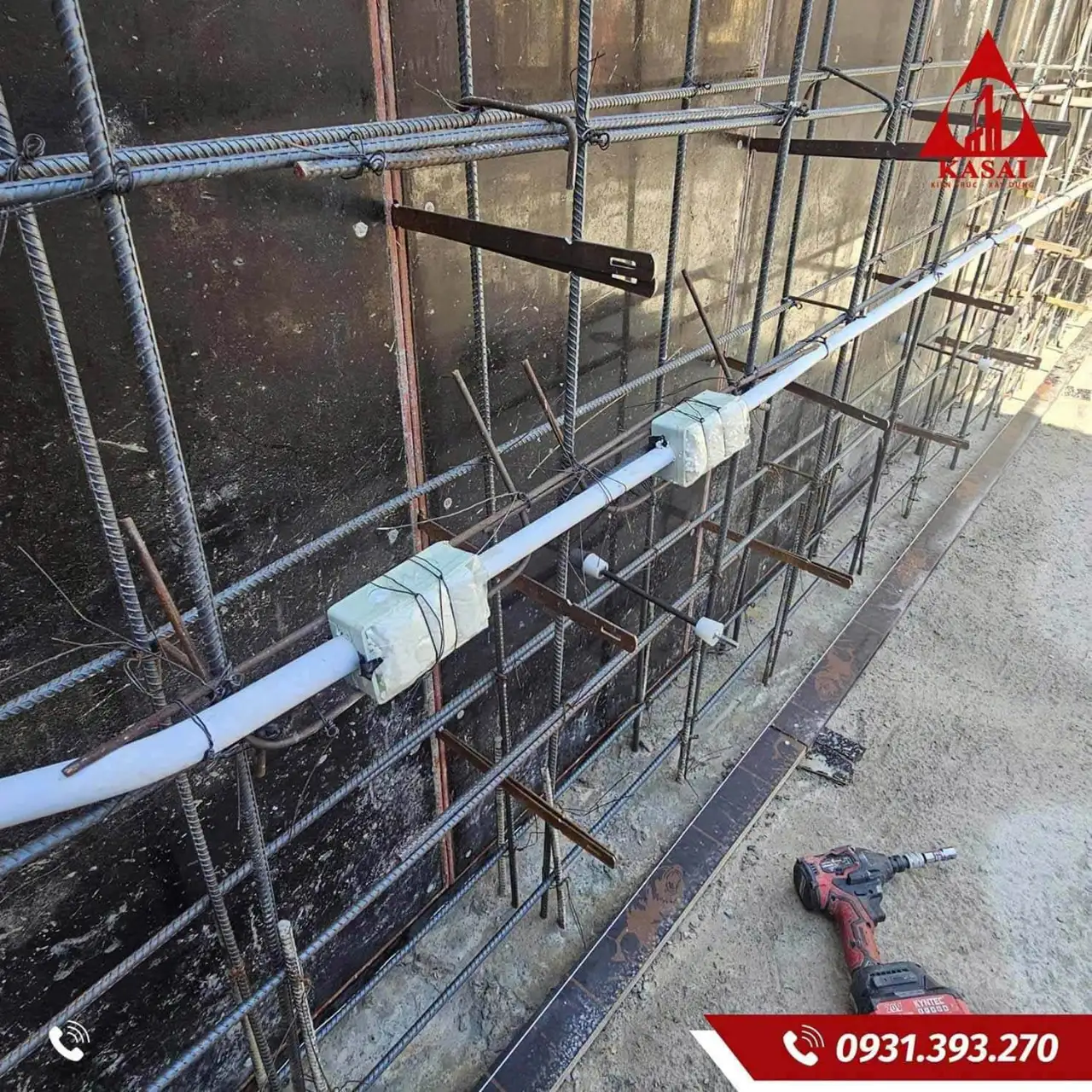 Quy trình thi công điện nước nhà bê tông toàn khối