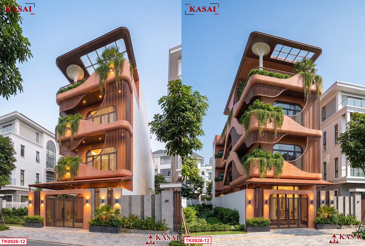Thiết kế căn hộ cho thuê mặt tiền 8m