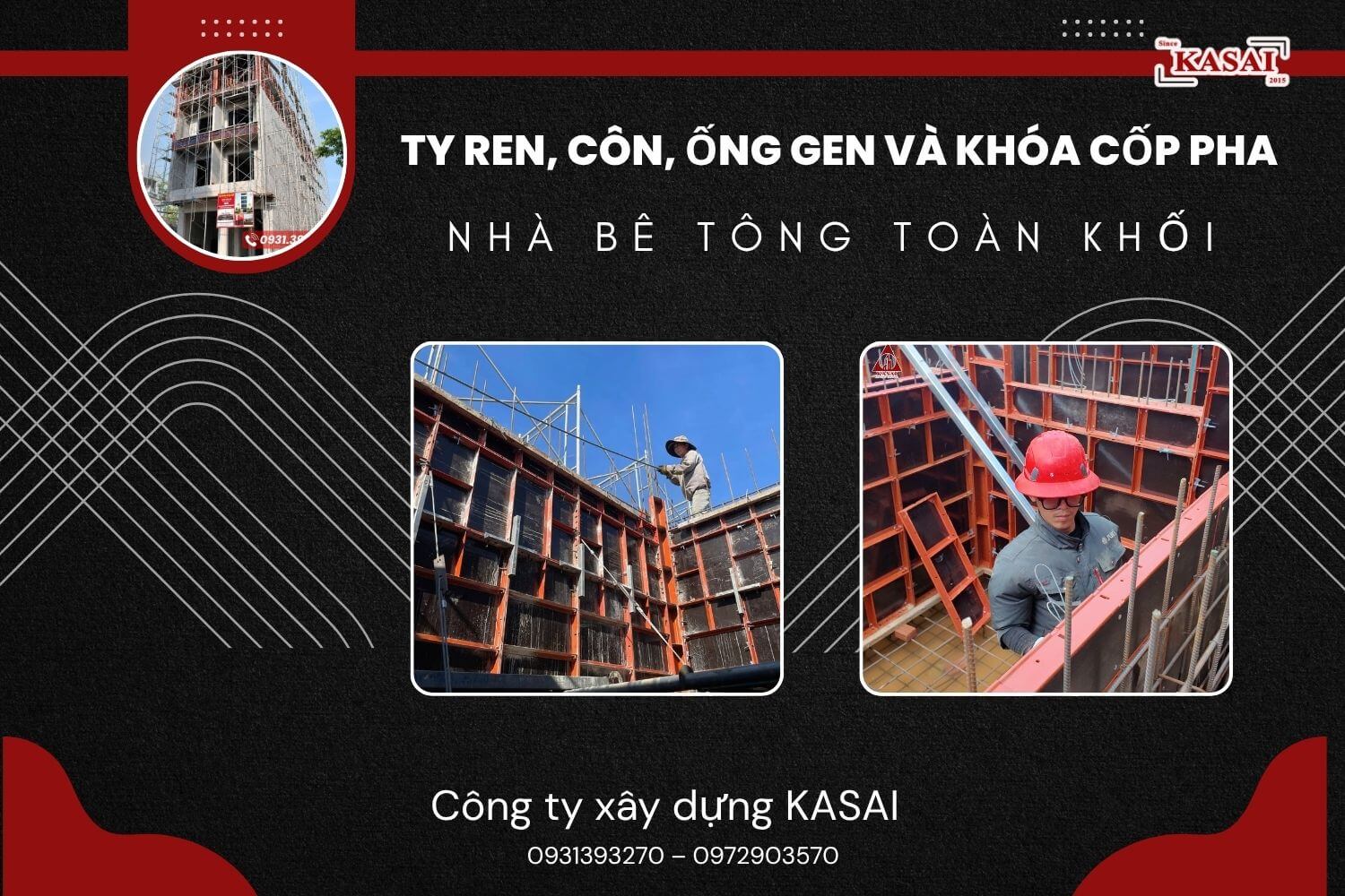Ty ren côn chống khóa nhà bê tông toàn khối